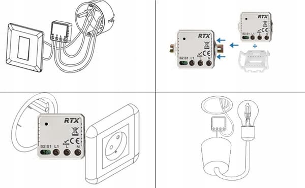 MATTER WiFi HomeKit 3-kanals relæcontroller Google Home Assistant Alexa