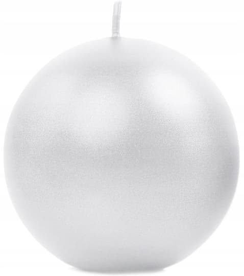 Ljus ""Ball"" (FI 80) metallic, pärla, 1 st.