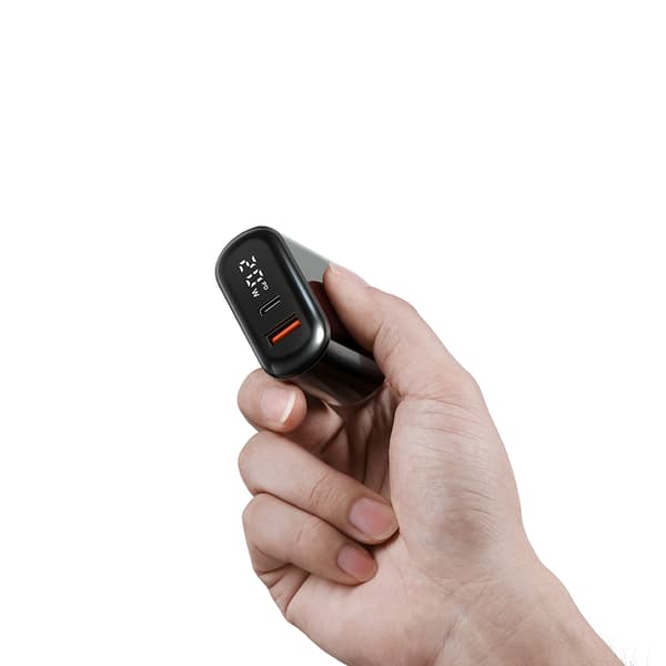 MCDODO SNABB TELEFON VÄGGLADDARE 2X USB USB-C PD 20W METER