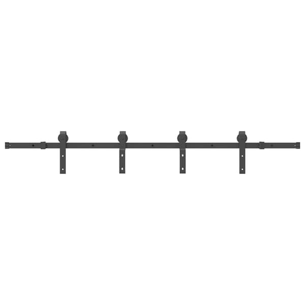 vidaXL monteringssystem til skydedør, 200 cm, stål, sort