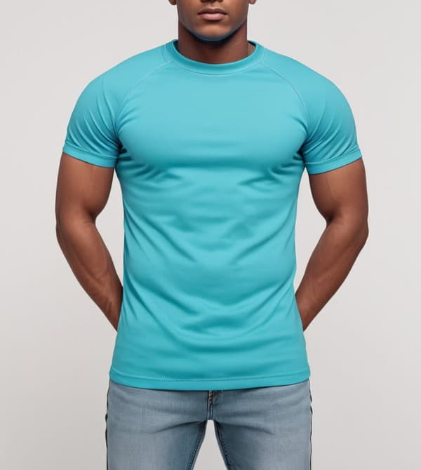 Recea S premium bomulls-t-shirt turkos