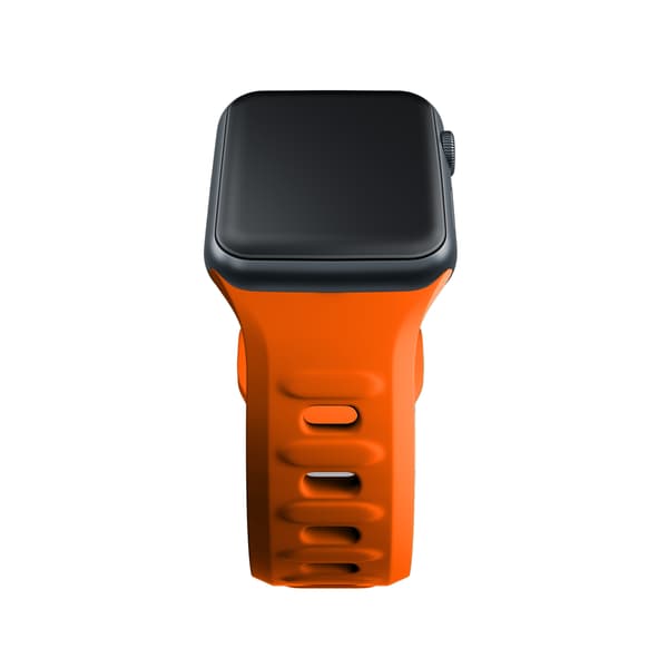42/44/45/46/49 mm Orange (stor) - 3mk Silikone Urrem til Apple