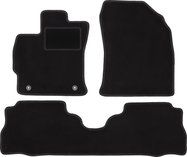 Velour gulvmåtter sæt til: Toyota Prius III Plus hatchback (2011-2015)