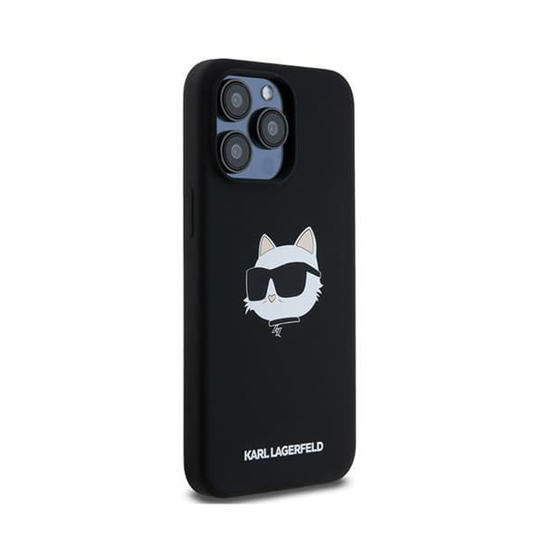Karl Lagerfeld Silikonfodral för iPhone 15 Pro (Svart)