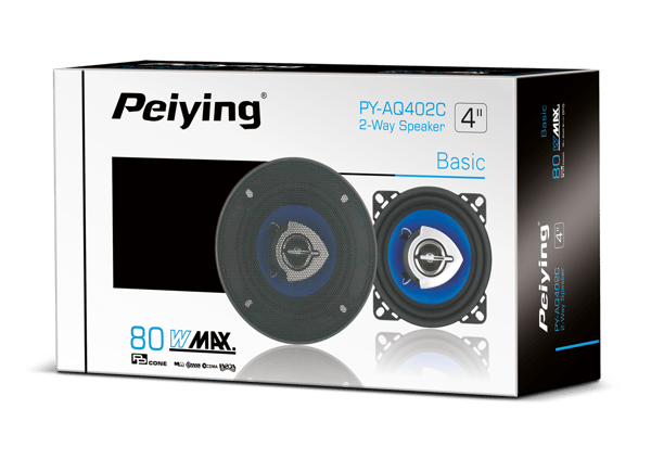 Peiying 4" bilhögtalare - kraftfull och effektiv