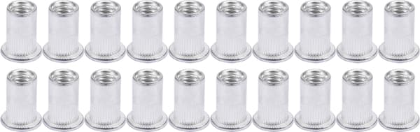 ALUMINIUMNITMUTTRAR M6, 20 ST - YT-36454