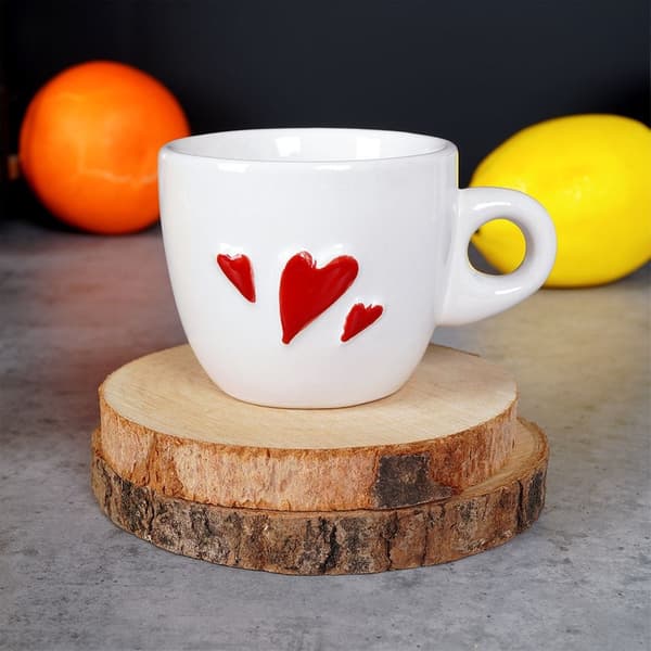 Keraaminen espressokuppi Sydän 80 ml