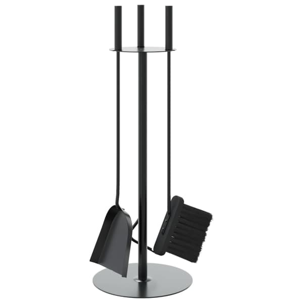 vidaXL 4-delat tillbehörsset för eldstäder 22x59 cm stål