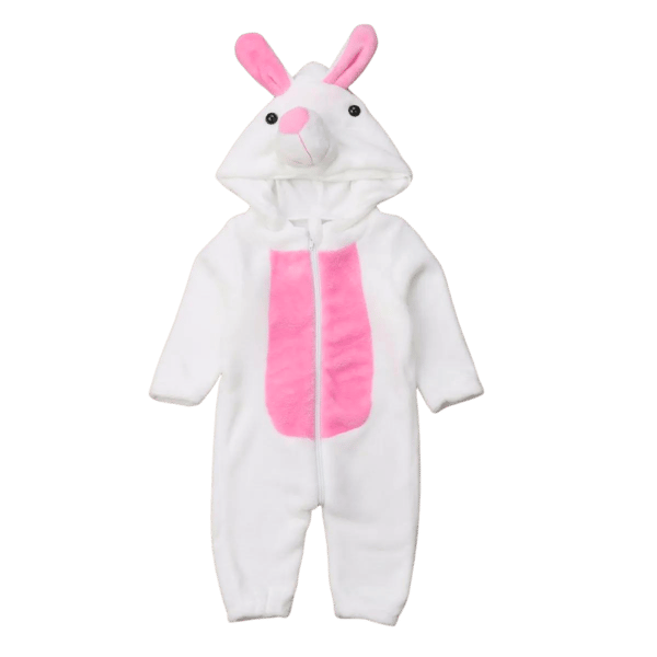 Pyjamasdräkt Vit Kanin Baby 80: 65-75 cm