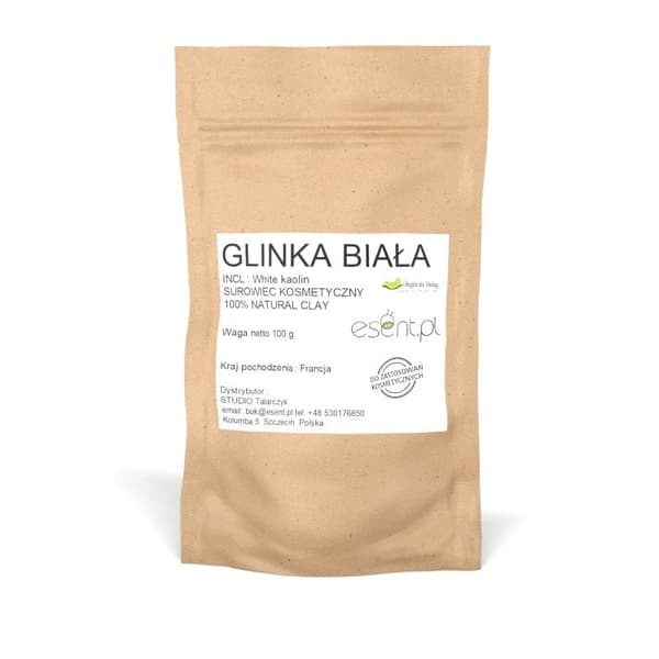Fransk VIT LERA (Porslin) 100 g, certifierad