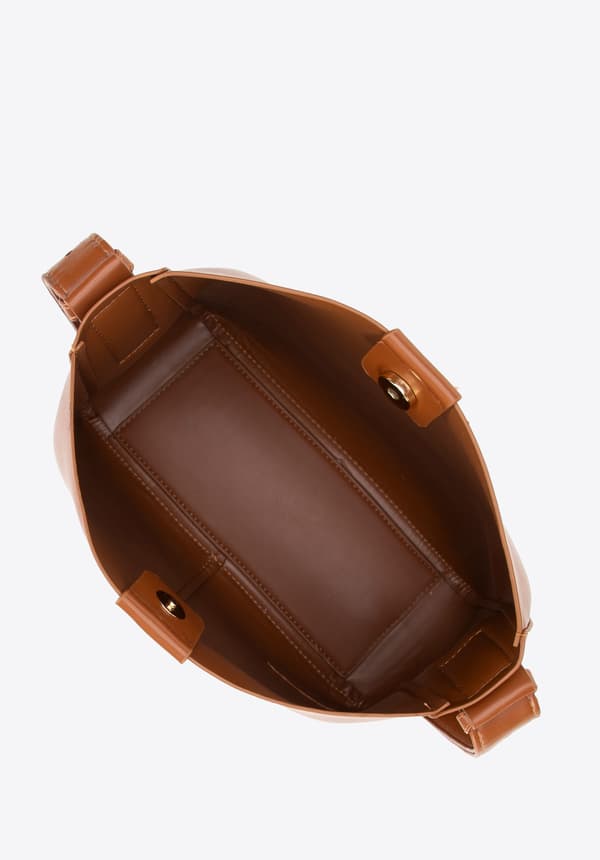 Wittchen damhandväska, brun, imitationsläder, brun, ekoläder