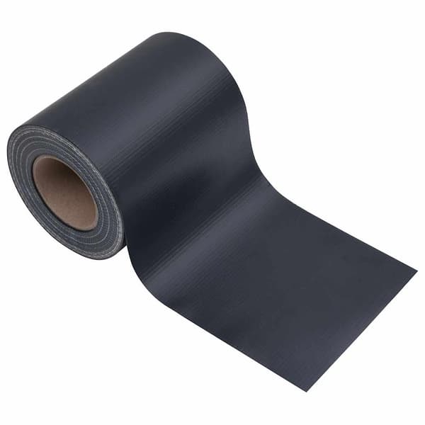vidaXL Staketskydd, 4 st, PVC, 35x0,19 m, mörkgrå, matt