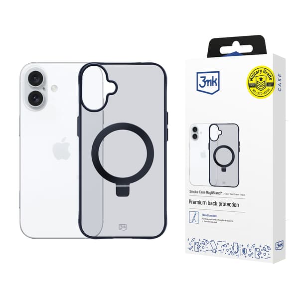 Apple iPhone 16 Plus - 3mk savunvärinen suojakuori Mag&Stand
