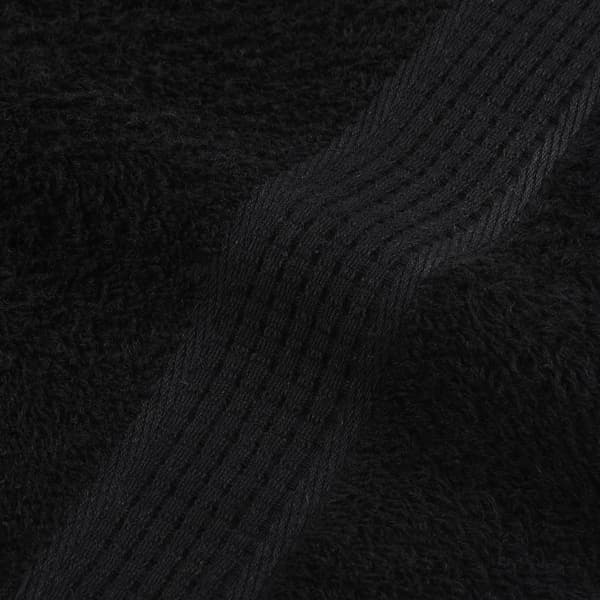 vidaXL badehåndklæder, 2 stk., sorte, 70x140 cm, 100% bomuld