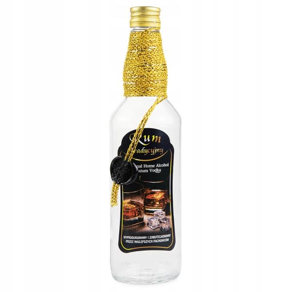Monopoly dekoreret flaske 500ml HJEMMELAVET ROM