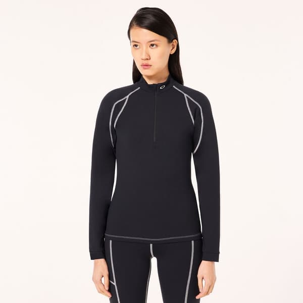 Oakley RIBBED QTR ZIP damer langærmet sort FOA500576-02E r S