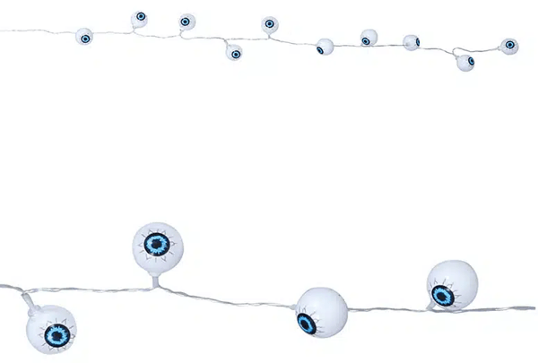 Halloween LED øjne guirlande 130cm