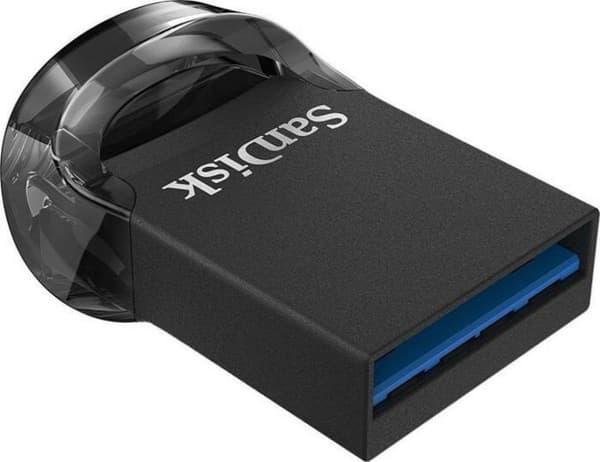 SanDisk Cruzer Ultra Fit USB 64GB 3.2 Gen1 300MB/s Sort