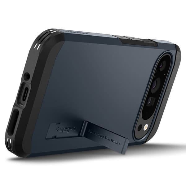 Spigen Tough Armor - Etui til Google Pixel 9 Pro XL (Metal Slate)