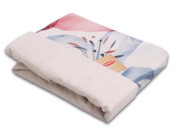 Pellavavuodevaatteet LEN-kuvio 220x200 Liljat 02