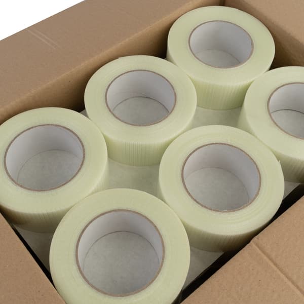 Forstærket filamentpakketape | SMART | SOLVENT | 48x50 | transparent