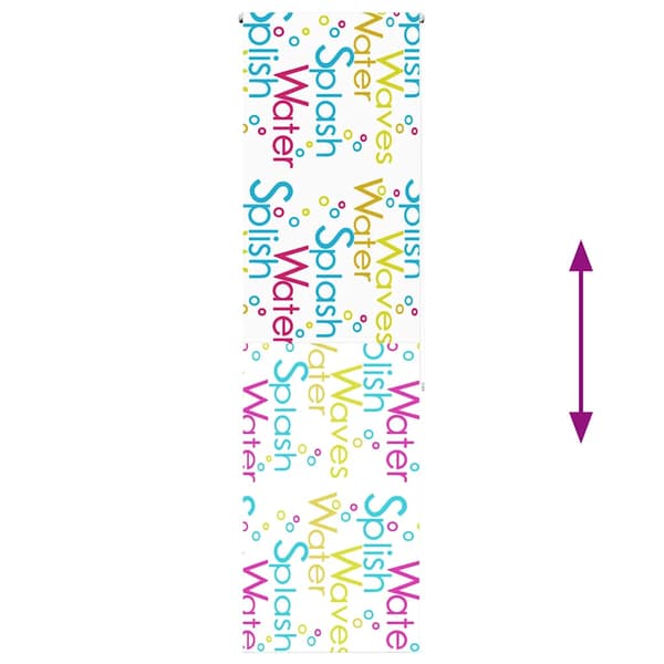 vidaXL Duschrullgardin 70x240 cm Tygbredd 66 cm