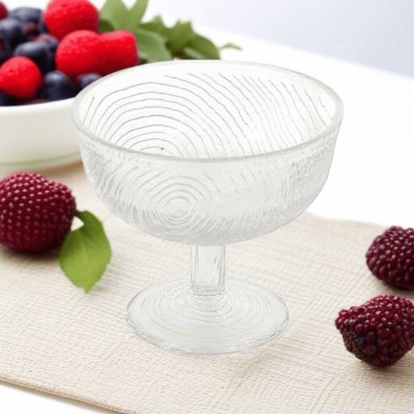 300 ml glaskopp för glass, efterrätt, salladsskål för efterrätter, glaskristall