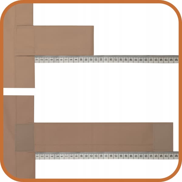 Vandtæt have- og terrasseforhæng 155x290 beige