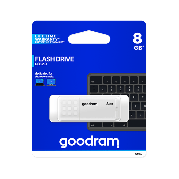 USB-minne Goodram 8 GB USB 2.0 vit