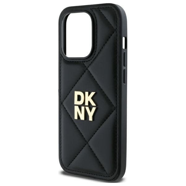 DKNY DKHCP14XPQDSLK iPhone 14 Pro Max 6.7 sort/sort Quiltet Stack Logo