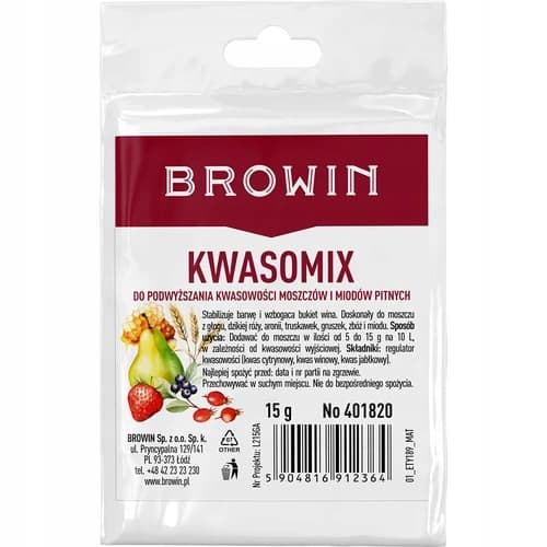 Kwasomix 15g surhedsregulerende middel, smags- og farvestabilisator til vine