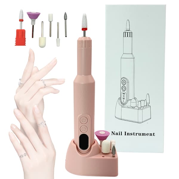 Sladdlös nagelborrset manikyr pedikyr rosa