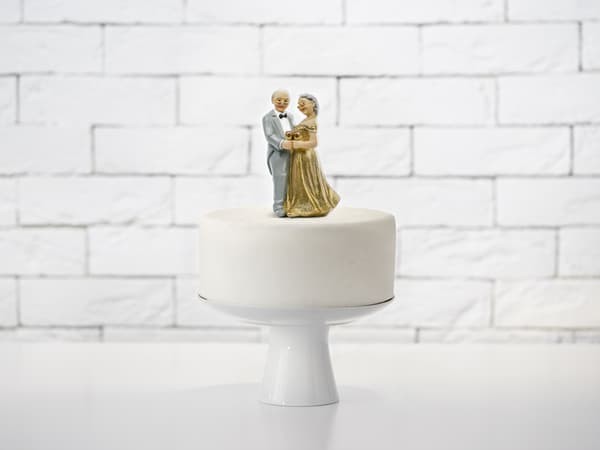 Tårtdekoration till 50-års bröllopsdag, 12 cm, 1 st.