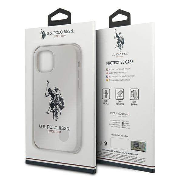 US Polo USHCP12LSLHRWH iPhone 12 Pro Max6,7 vit/vit silikonkollektion