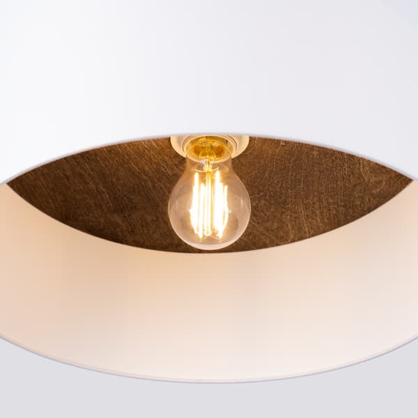 LOFTSLAMPE TELESTO 1 E27 HVID TRÆ SOLLUX SL.1392