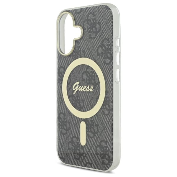 Guess GUHMP16MH4STK iPhone 16 Plus 6,7" sort/sort hårdt cover IML 4G MagSafe