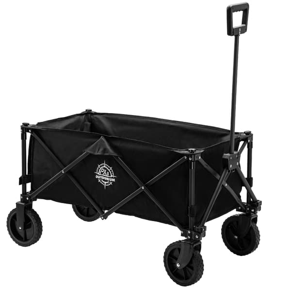 Kokoontaitettava rantakärry WAGEN musta