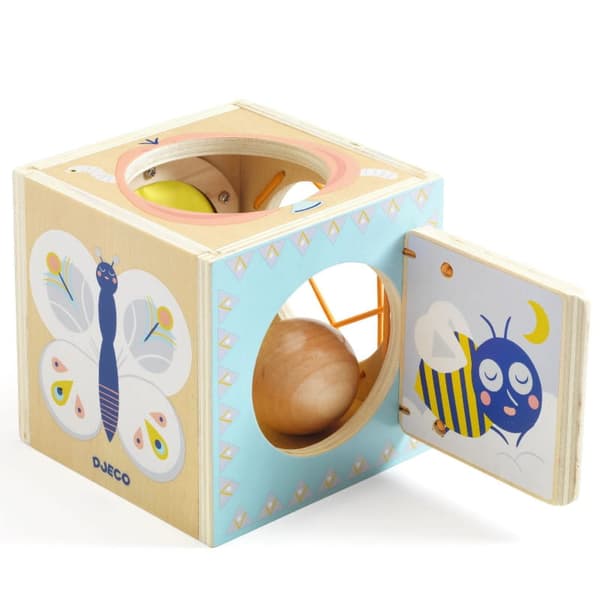 Puinen sensorinen laatikko BABY BOX, Djeco