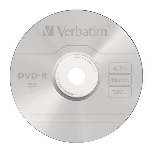 VERBATIM DVD-R Mat Sølv 16x Cake 10 diske
