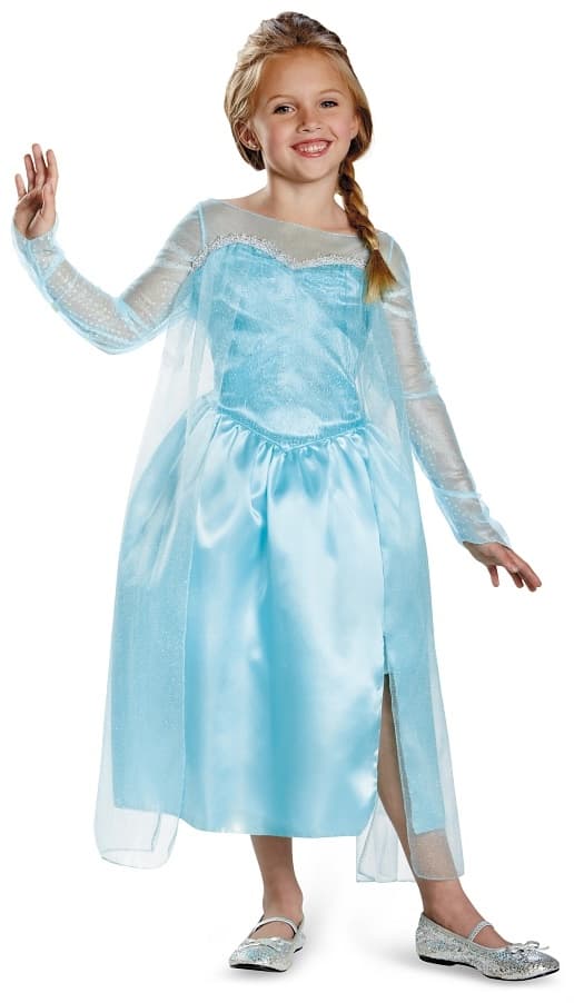 Frost Elsa Maskeradkostym 5-6 år Bal