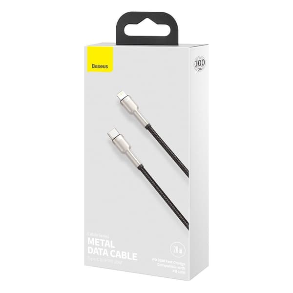 Baseus Cafule USB-C till Lightning-kabel, PD, 20W, 1m (Svart)