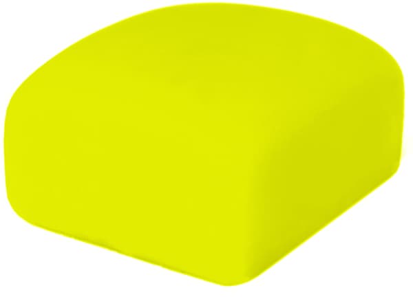 Lys gul plastikglasur 250g 1 pakke.