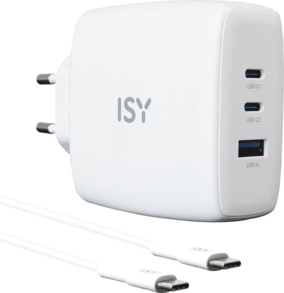 ISY IAC-5100-WT Vægoplader Hvid