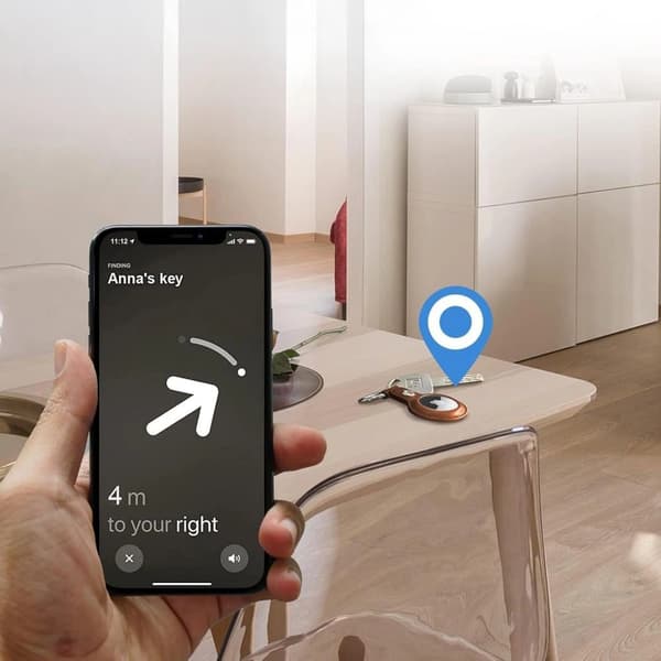 Tech-Protect NaturalFit-skal till Apple AirTag 1/2 – brunt