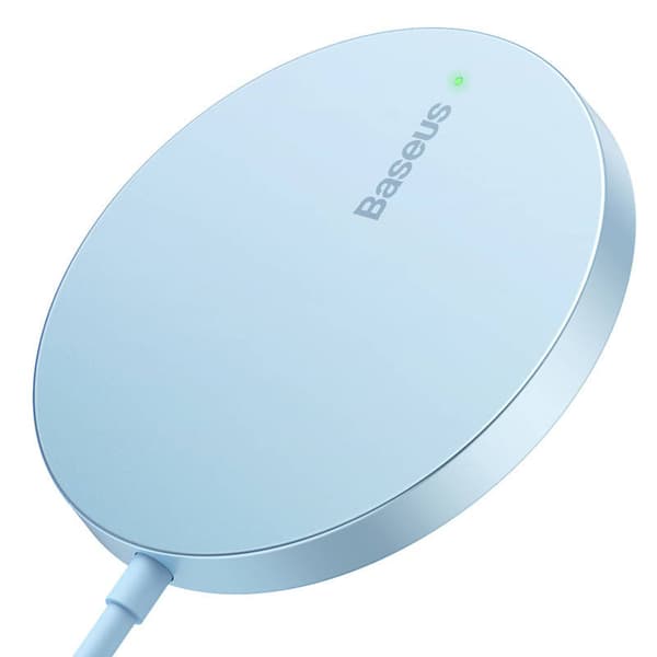 Baseus Simple Mini 3 15W magnetisk induktiv laddare (blå)