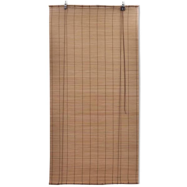 vidaXL Rullgardiner i bambu, 100 x 160 cm, brun
