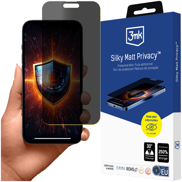 Apple iPhone 15 Pro - 3mk Silkkimatta Yksityisyydensuoja