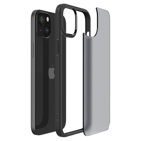 Spigen Ultra Hybrid - Etui til iPhone 15 (Frost Sort)