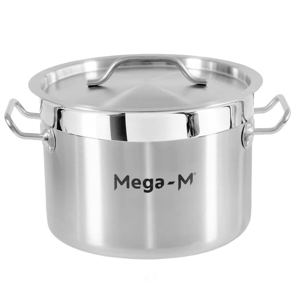 Mega-M PRO gastronomisk gryde medium med låg 14l Ø30cm x h20cm