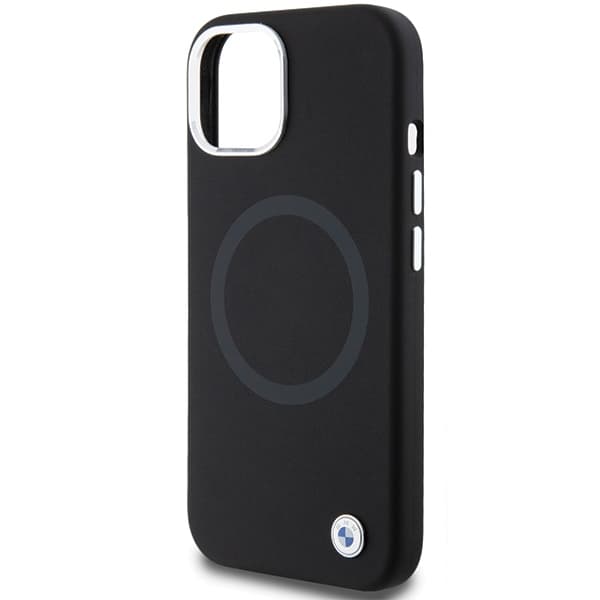 BMW BMHMP15MSILBK2 iPhone 15 Plus / 14 Plus 6,7" sort/sort Signature flydende silikone MagSafe